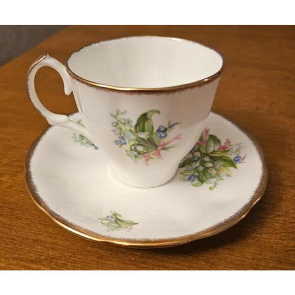Vintage Jason Tea Cup & Saucer Floral Bone China Made In England J.688 (gg283) - Picture 3 of 10